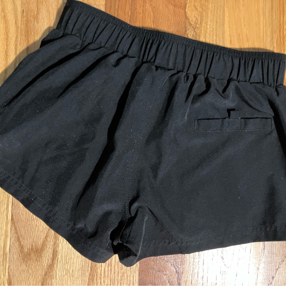 Black Drawstring Shorts - Picture 2 of 2